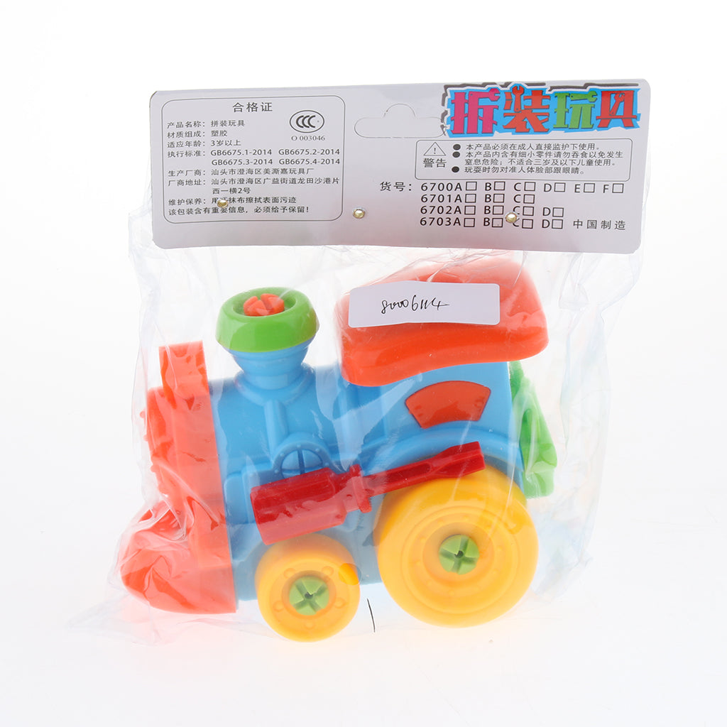 Assembly Disassembly Toys Nut With Classic Driver Screw Train