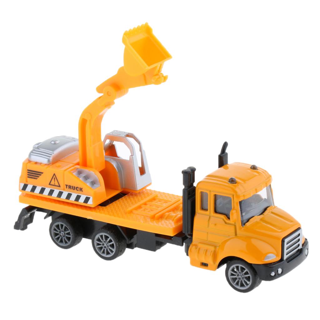 1:64 Alloy Pull Back Car Construction Vehicle Toy for Kids Gift Excavator