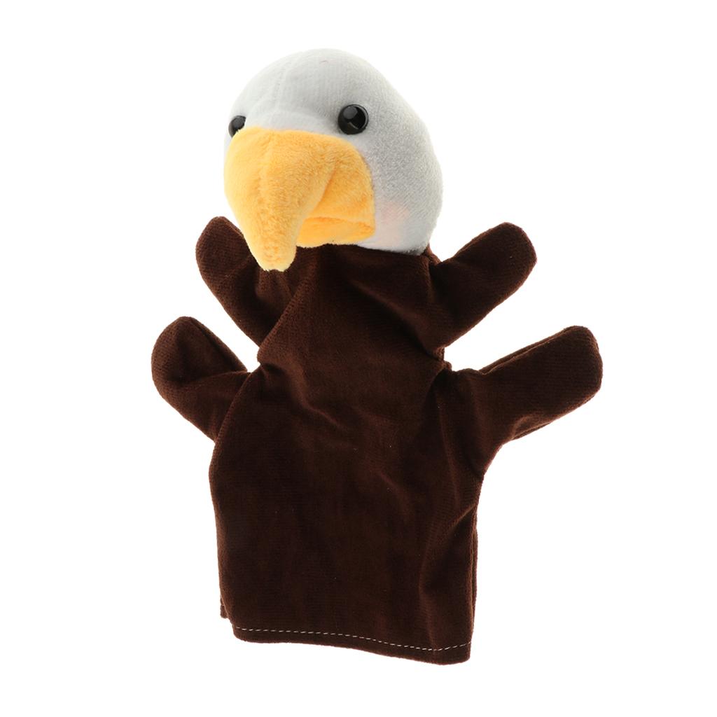 Story Learning Kids Zoo Plush Toy Animal Hand Glove Puppets Eagle