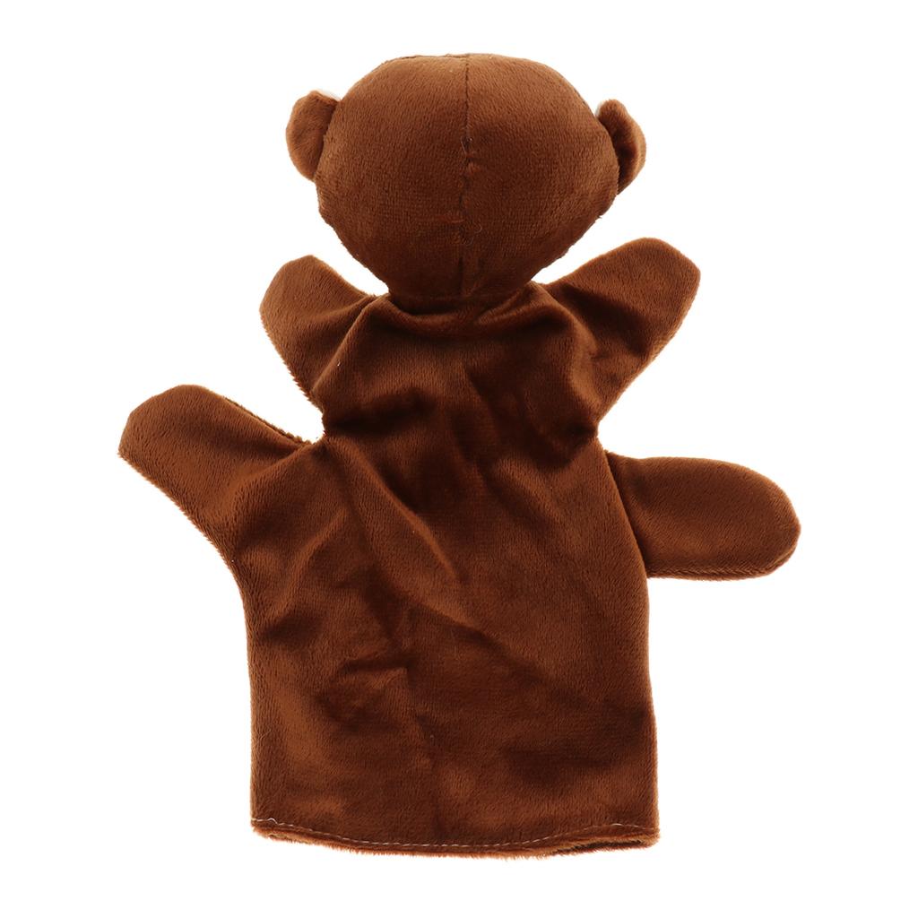 Story Learning Kids Zoo Plush Toy Animal Hand Glove Puppets Monkey
