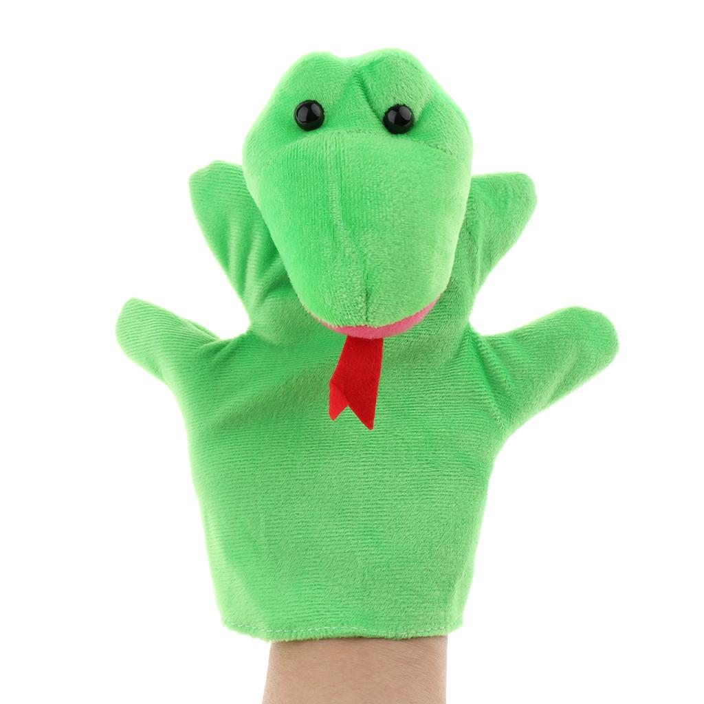 Soft Plush Animal Hand Puppets for Kids Adults Imaginative Play Gift Snake