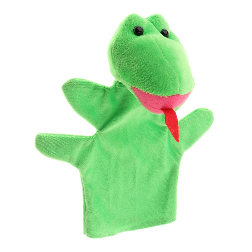 Soft Plush Animal Hand Puppets for Kids Adults Imaginative Play Gift Snake