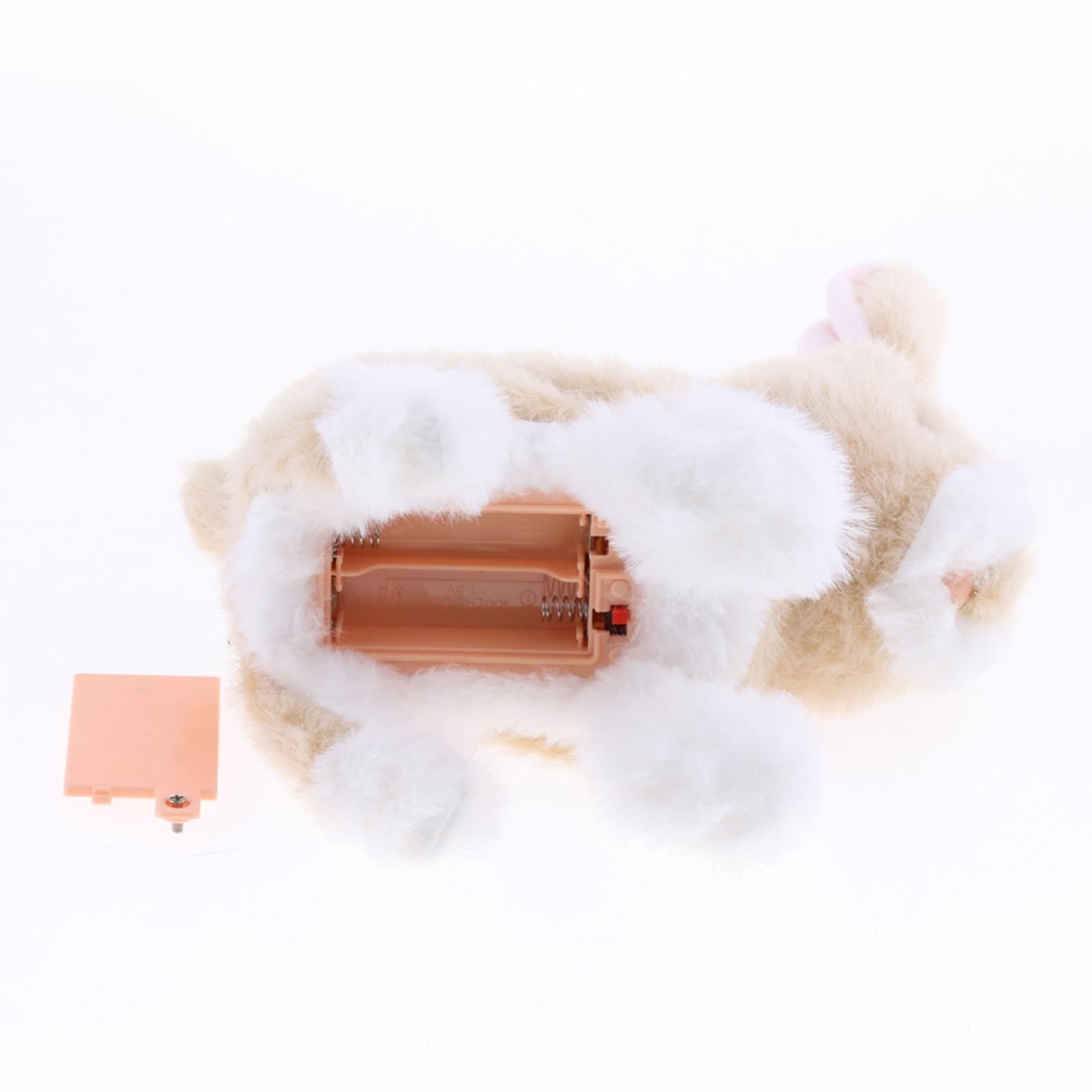 Cuddly Electronic Interactive Naughty Rabbit Toys Electric Robotic Pets Walk, Waggle Ears, & Move Nose for Children Gift