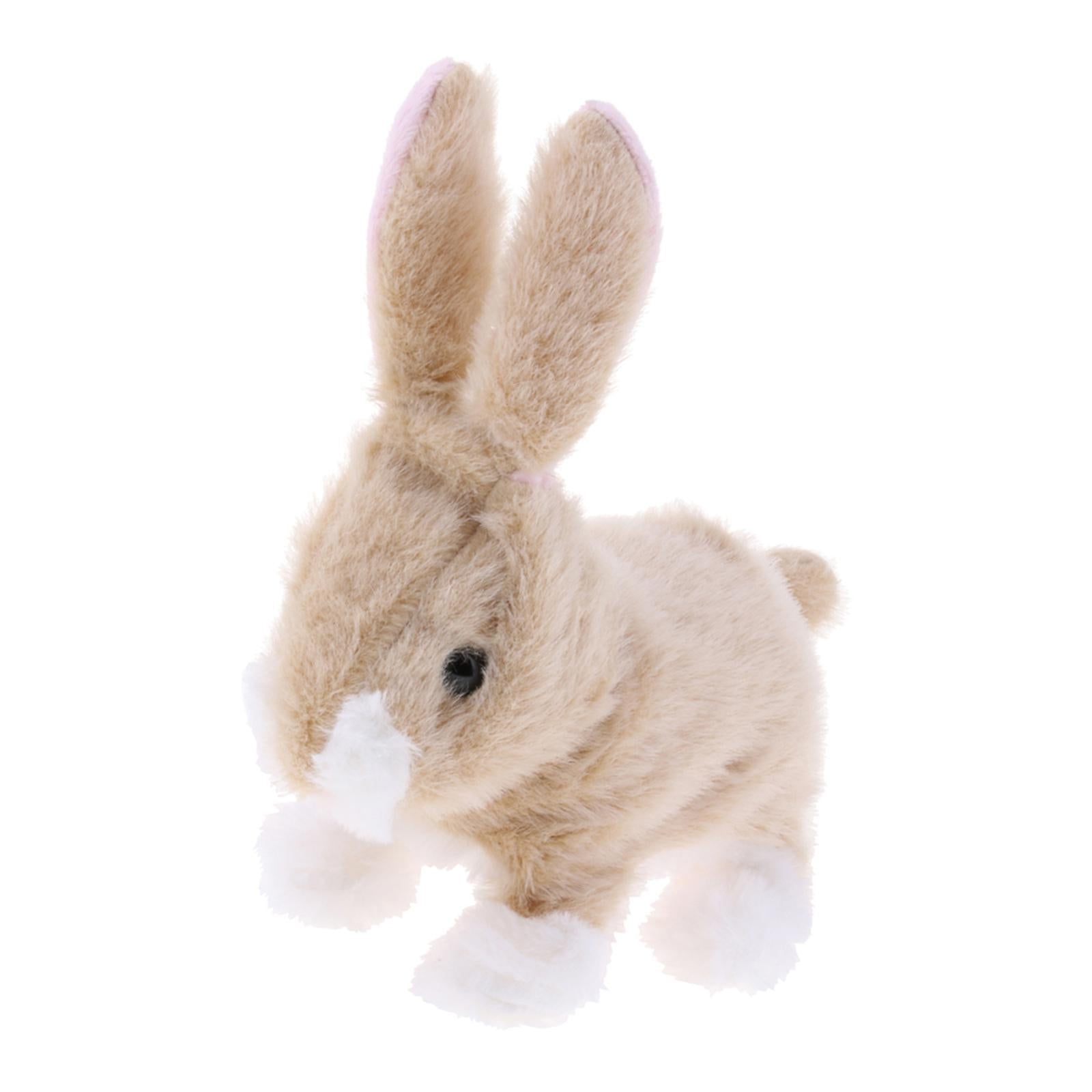 Cuddly Electronic Interactive Naughty Rabbit Toys Electric Robotic Pets Walk, Waggle Ears, & Move Nose for Children Gift