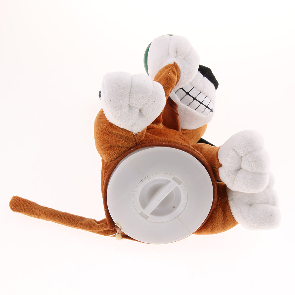 Electric Plush Toy Dog Laughing & Swing Coin Interactive Kids Birthday Gift