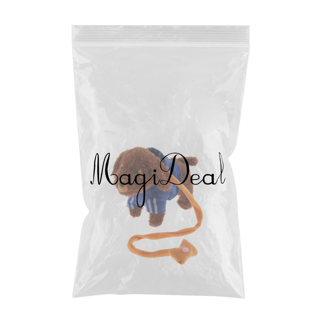 Kids Plush Electronic Pets Leash Remote Control Walking Teddy Dog Blue