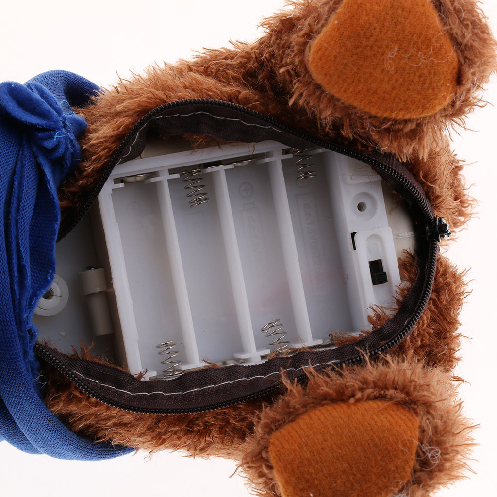 Kids Plush Electronic Pets Leash Remote Control Walking Teddy Dog Blue