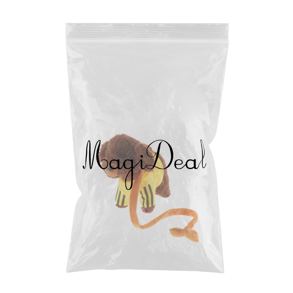 Kids Plush Electronic Pets Leash Remote Control Walking Teddy Dog Yellow