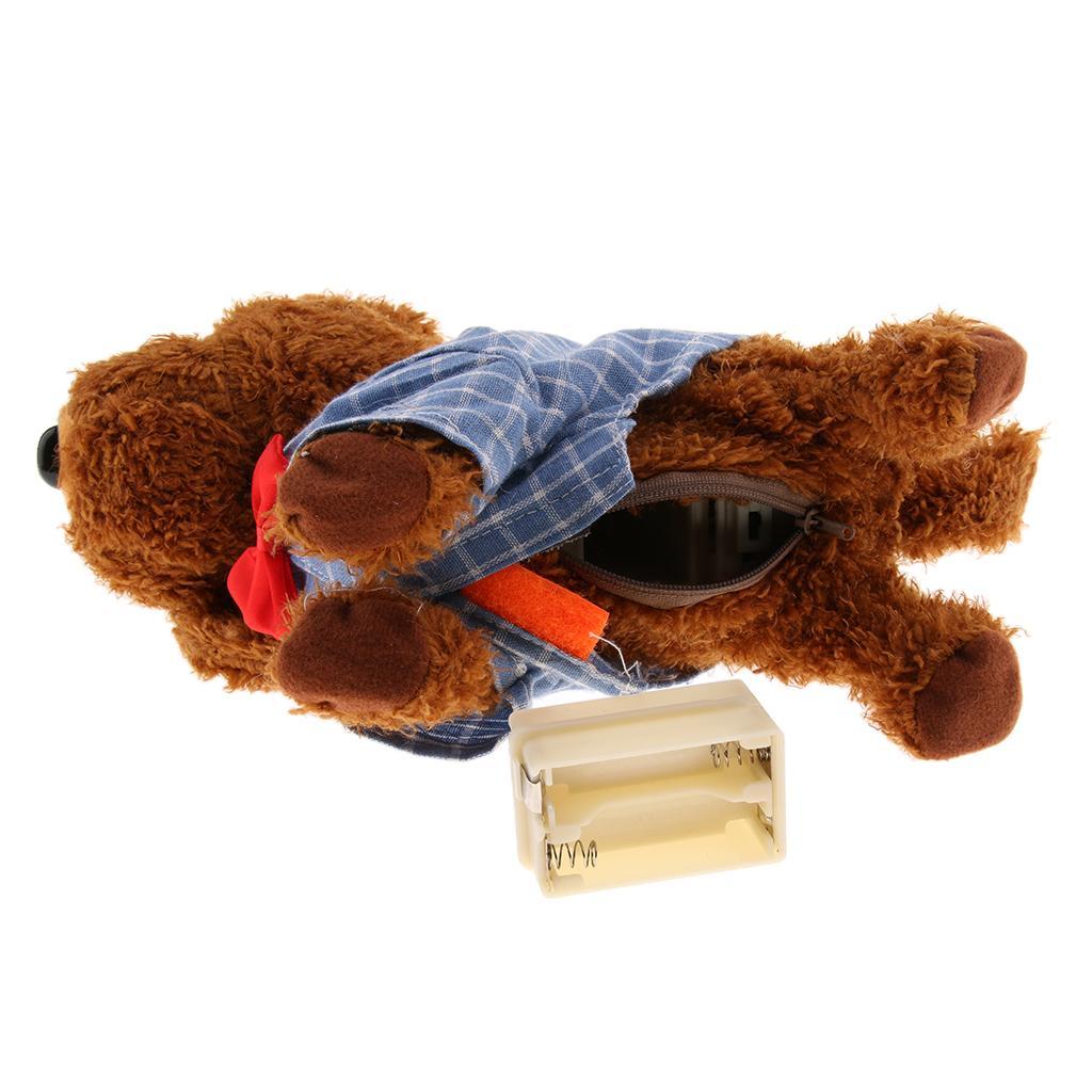 Intelligent Sound Control Simulation Electronic Plush Walk Pet Dog Toy Blue