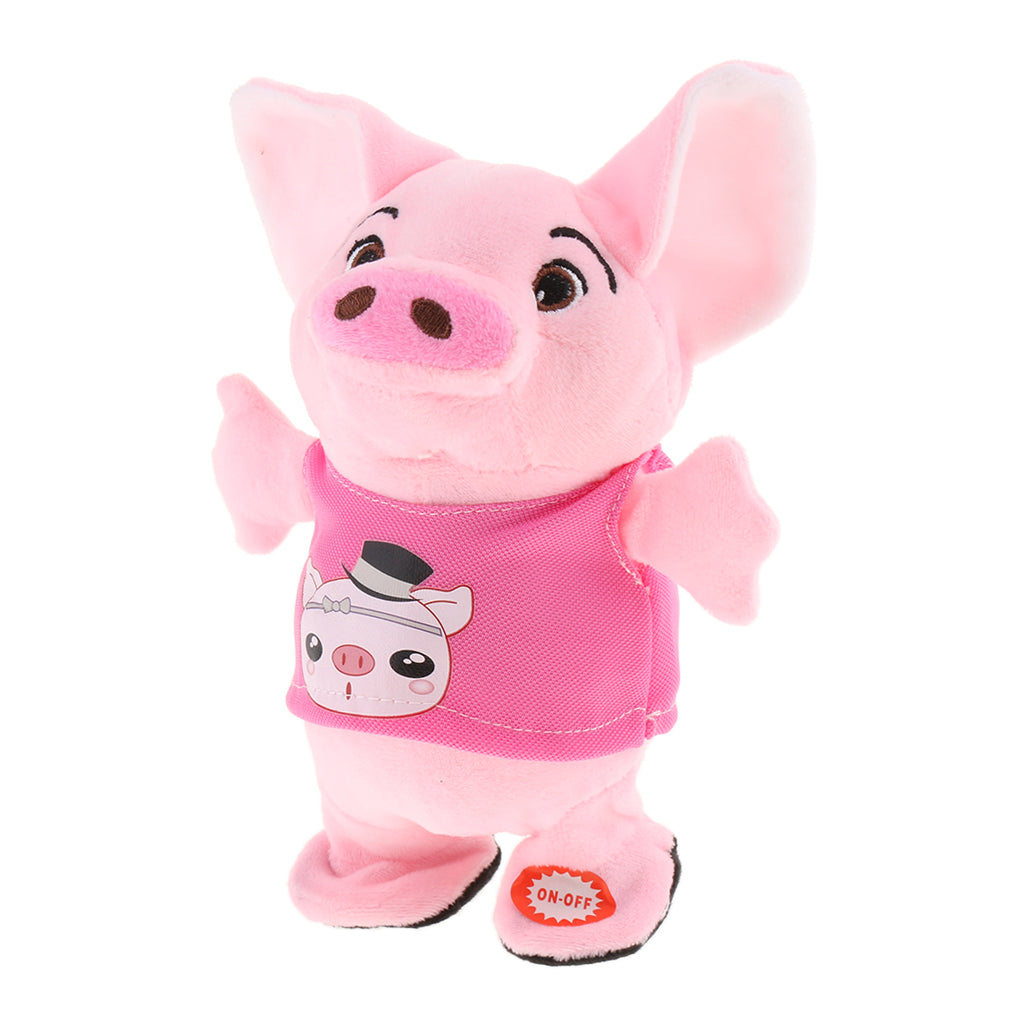 Pig Electric Speaker Sound Piggy Music Toy Pink Pig with 40 Songs