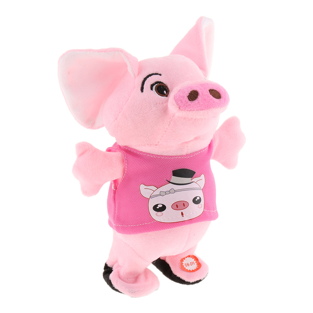 Pig Electric Speaker Sound Piggy Music Toy Pink Pig with 40 Songs