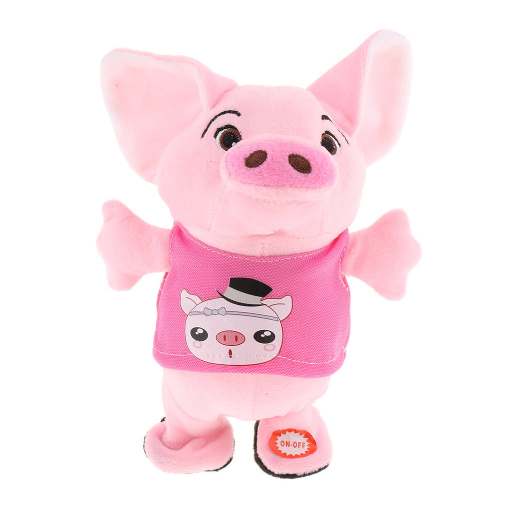 Pig Electric Speaker Sound Piggy Music Toy Pink Pig with 40 Songs