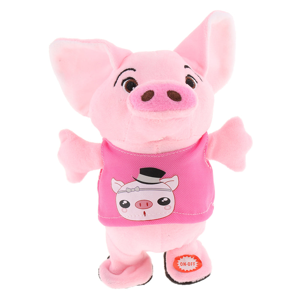 Pig Electric Speaker Sound Piggy Music Toy Pink Pig with 40 Songs