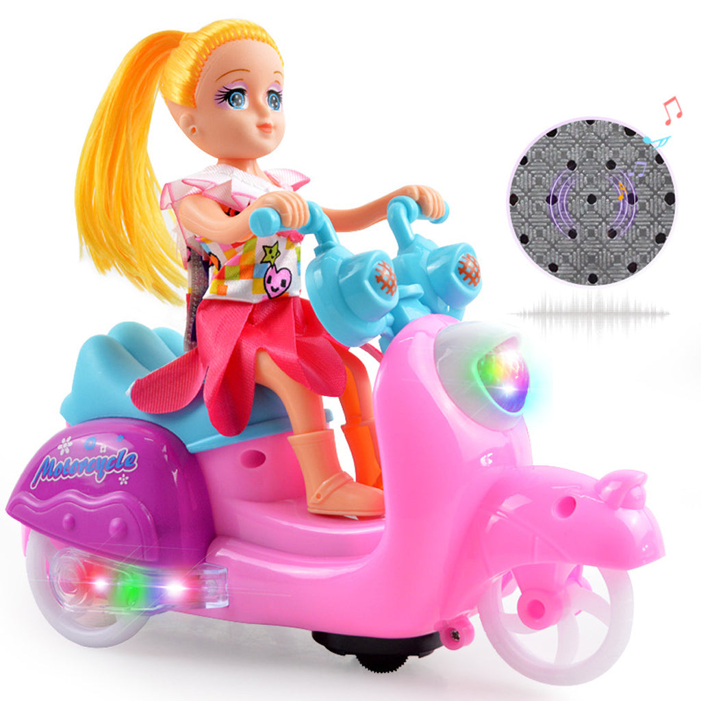 Doll Ride On Motorbike Electric Light Flashing Motorcycle with Music