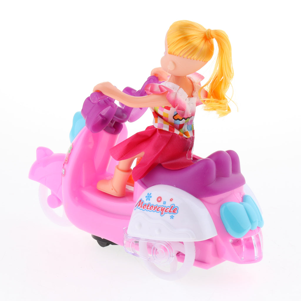 Doll Ride On Motorbike Electric Light Flashing Motorcycle with Music