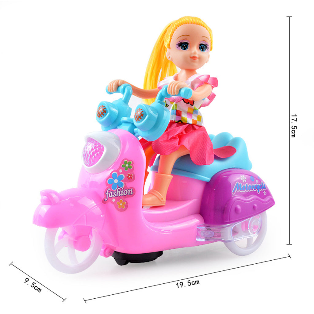 Doll Ride On Motorbike Electric Light Flashing Motorcycle with Music