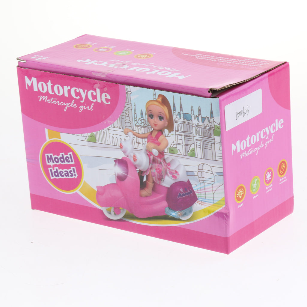 Doll Ride On Motorbike Electric Light Flashing Motorcycle with Music