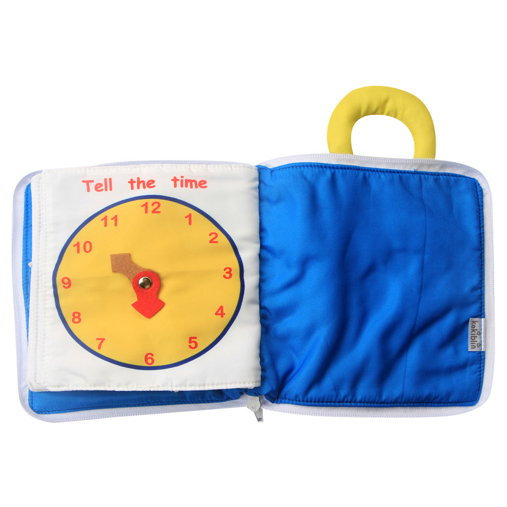 Soft Baby Books Touch and Feel Cloth Book, 3D Books Fabric Activity for Baby /Toddler, Learning to Sensory Book、Life Skill Boys and Girls