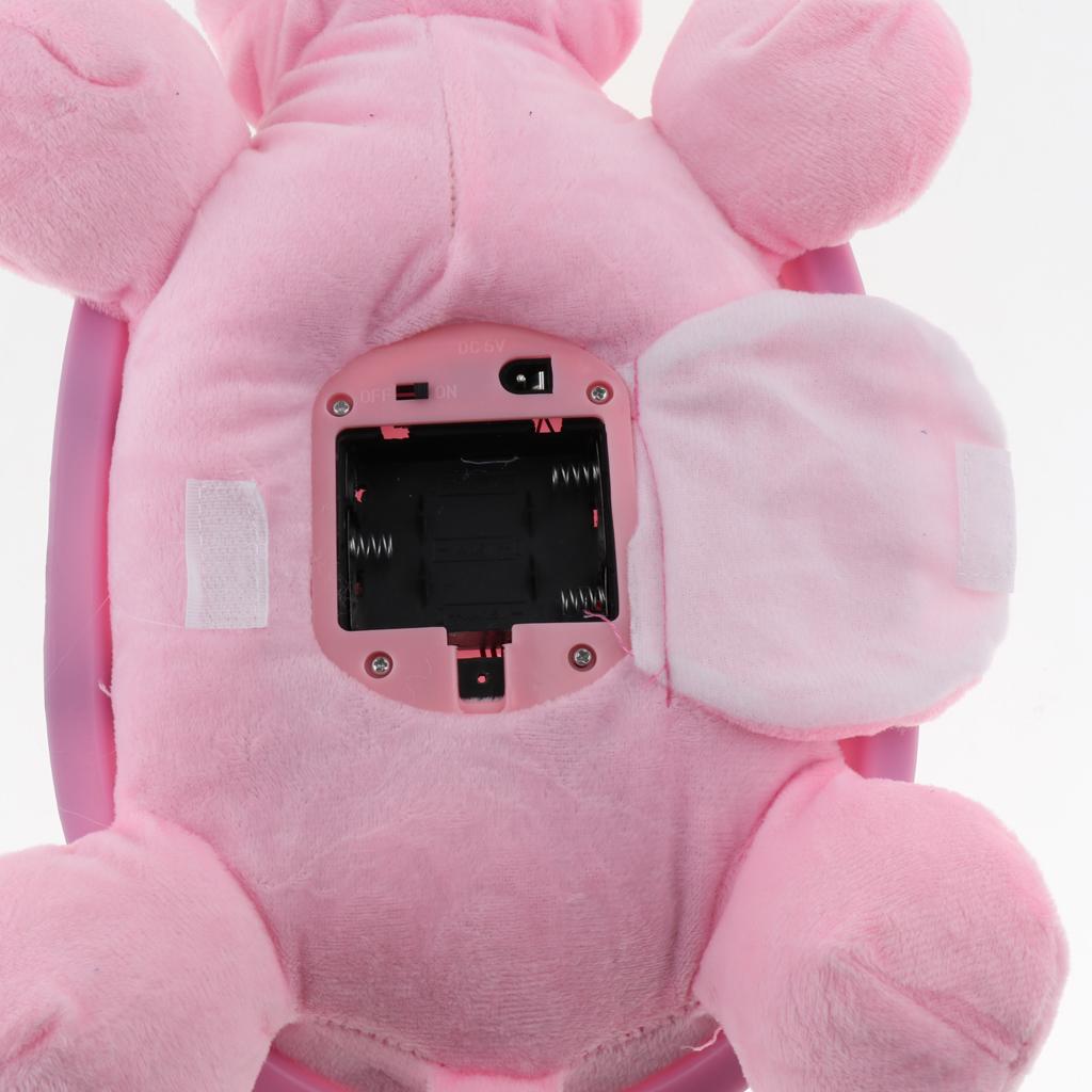 Baby Infant Kids Music Projector Night Light Lamp Animal Toy Pink Snail