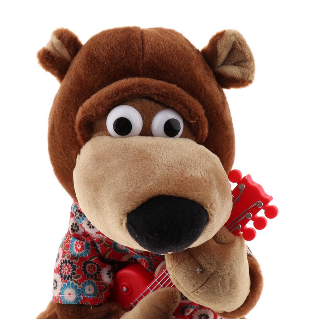 Singing Shaking Bear Stuffed Animal Plush Doll Toy for Kids Birthday Gift