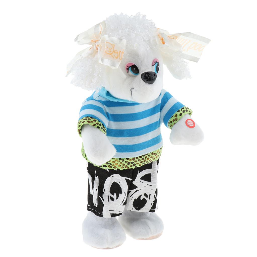 Lovely Electric Dancing Music Plush Animal Dolls For Baby Kids Gift Dog 2