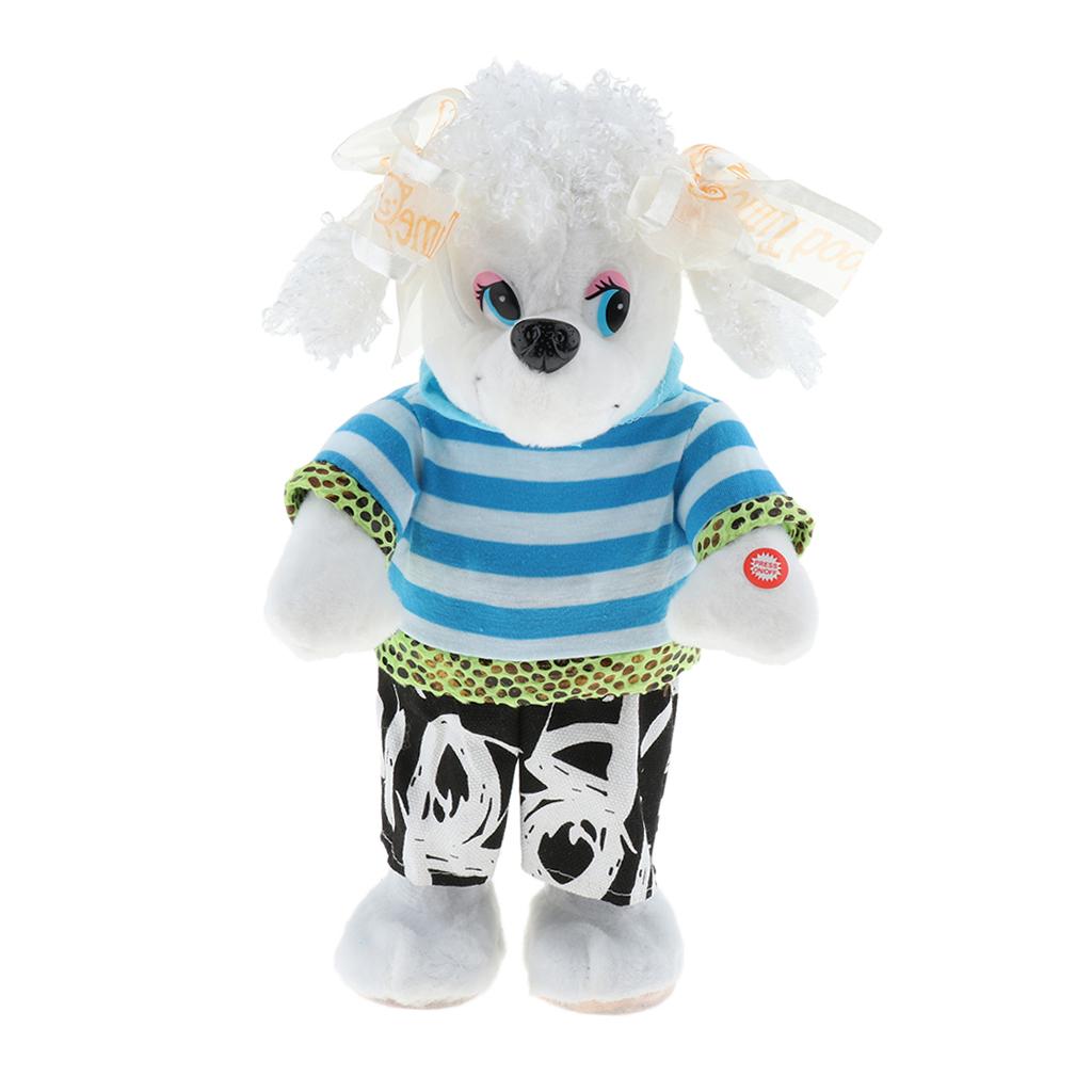 Lovely Electric Dancing Music Plush Animal Dolls For Baby Kids Gift Dog 2