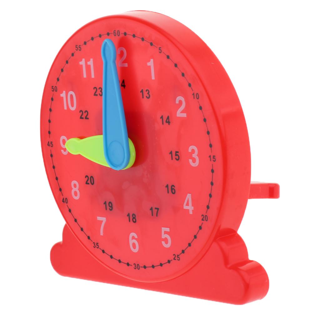 Plastic Teaching Clock Number & Time Puzzles Toy Time Educational Aids Gift