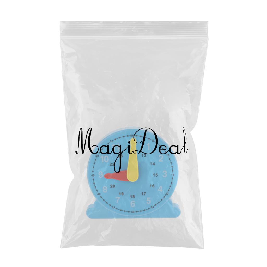 Plastic Teaching Clock Number & Time Puzzles Toy Time Educational Aids Gift