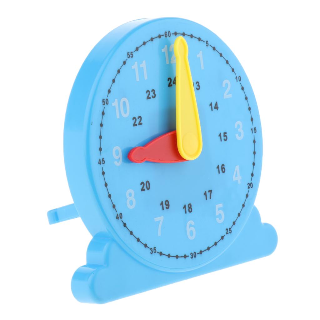 Plastic Teaching Clock Number & Time Puzzles Toy Time Educational Aids Gift