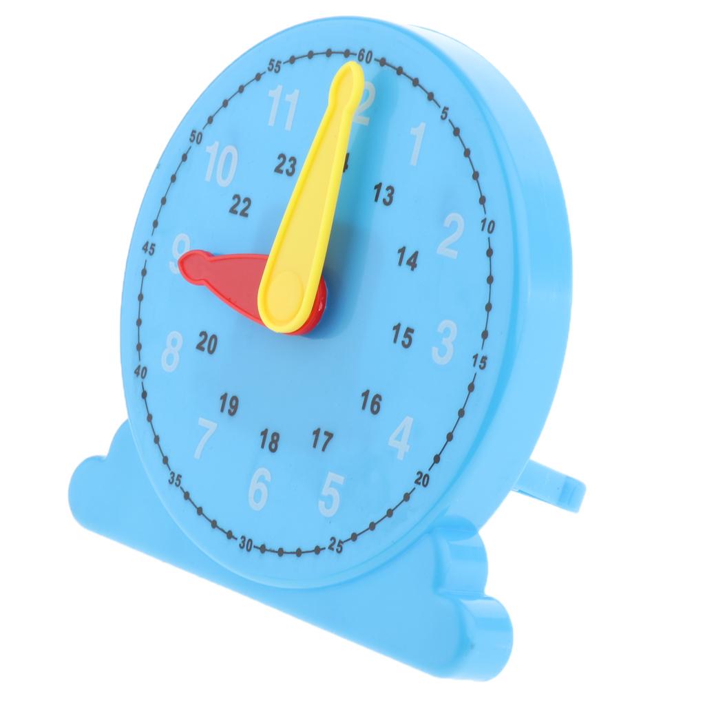 Plastic Teaching Clock Number & Time Puzzles Toy Time Educational Aids Gift