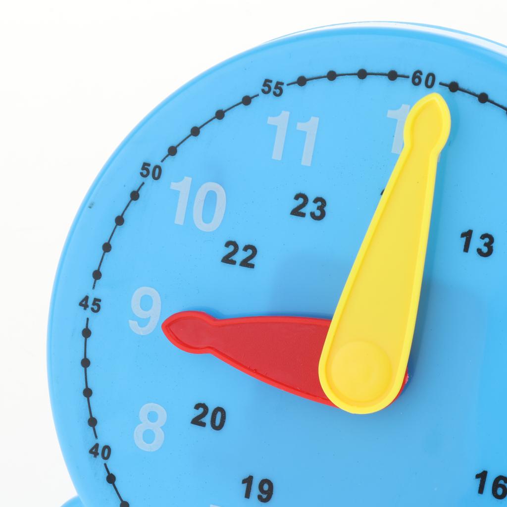 Plastic Teaching Clock Number & Time Puzzles Toy Time Educational Aids Gift