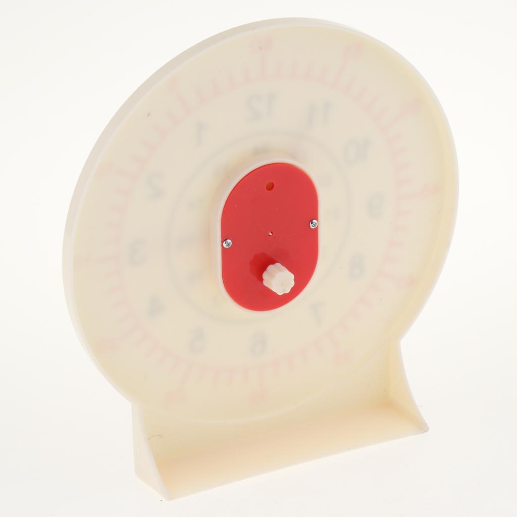 Educational Graduated Teaching Clock Demonstration Learning Time with Linkage Clock Hand for Baby Children