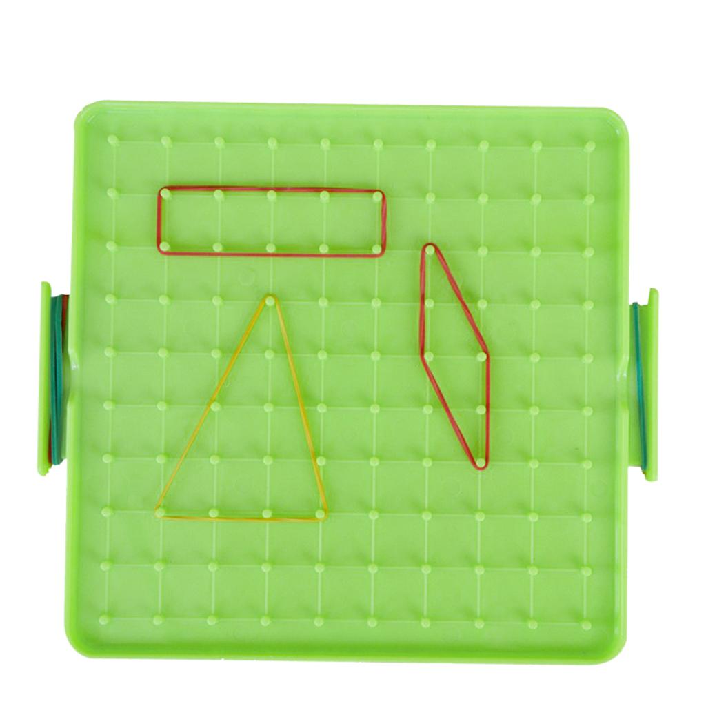 Plastic Nail Plate Boards Puzzle Game Mathematics Nailboard For Kids Math Geometry Educational Toy Gifts