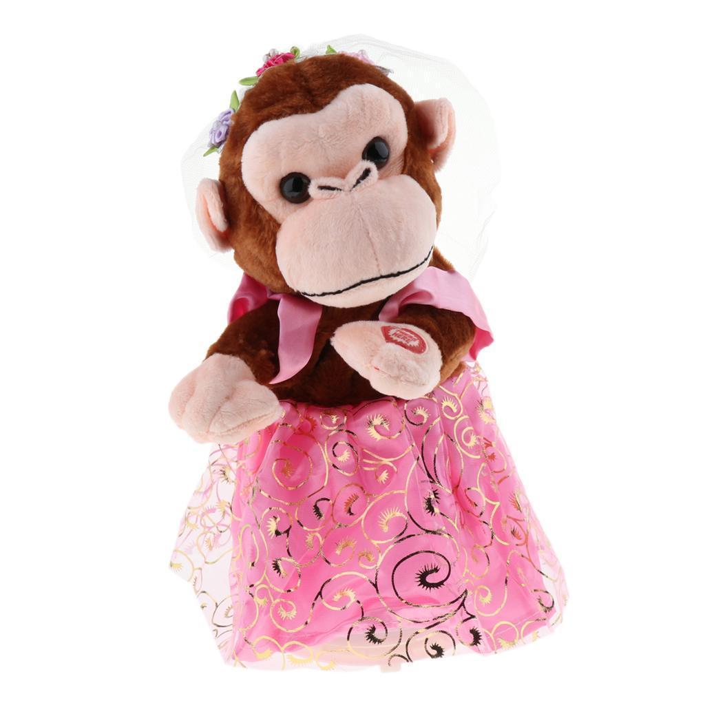 Children Electronic Monkey Toy Electric Plush Animal Singing Dancing For Kid