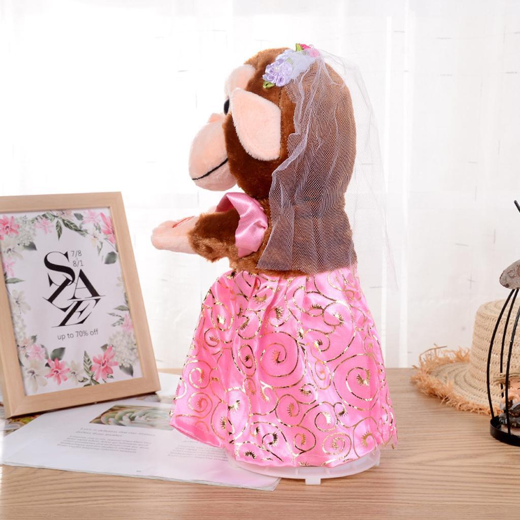 Children Electronic Monkey Toy Electric Plush Animal Singing Dancing For Kid
