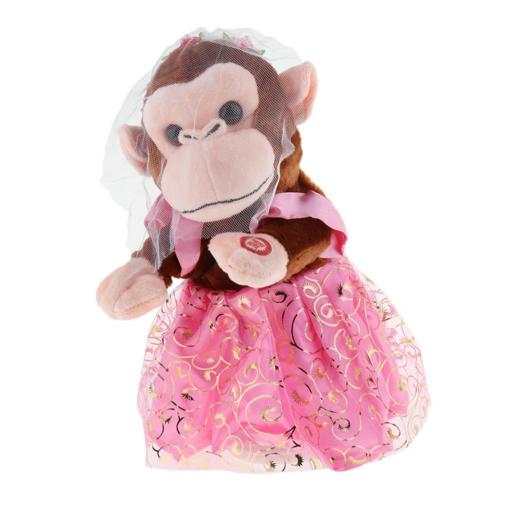 Children Electronic Monkey Toy Electric Plush Animal Singing Dancing For Kid