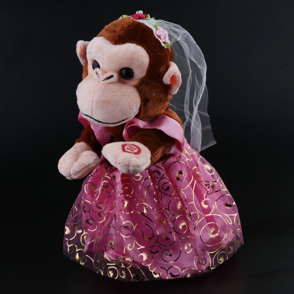 Children Electronic Monkey Toy Electric Plush Animal Singing Dancing For Kid