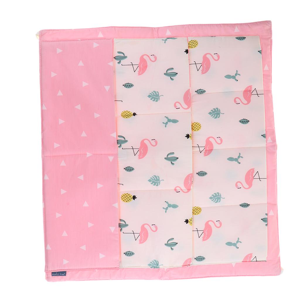 Baby Cot Bed Crib Nursery Hanging Storage Organizer Bag Pink Flamingo