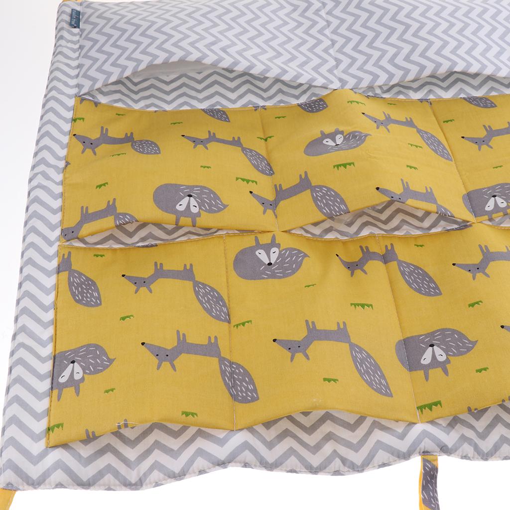 Baby Cot Bed Crib Nursery Hanging Storage Organizer Bag Fox