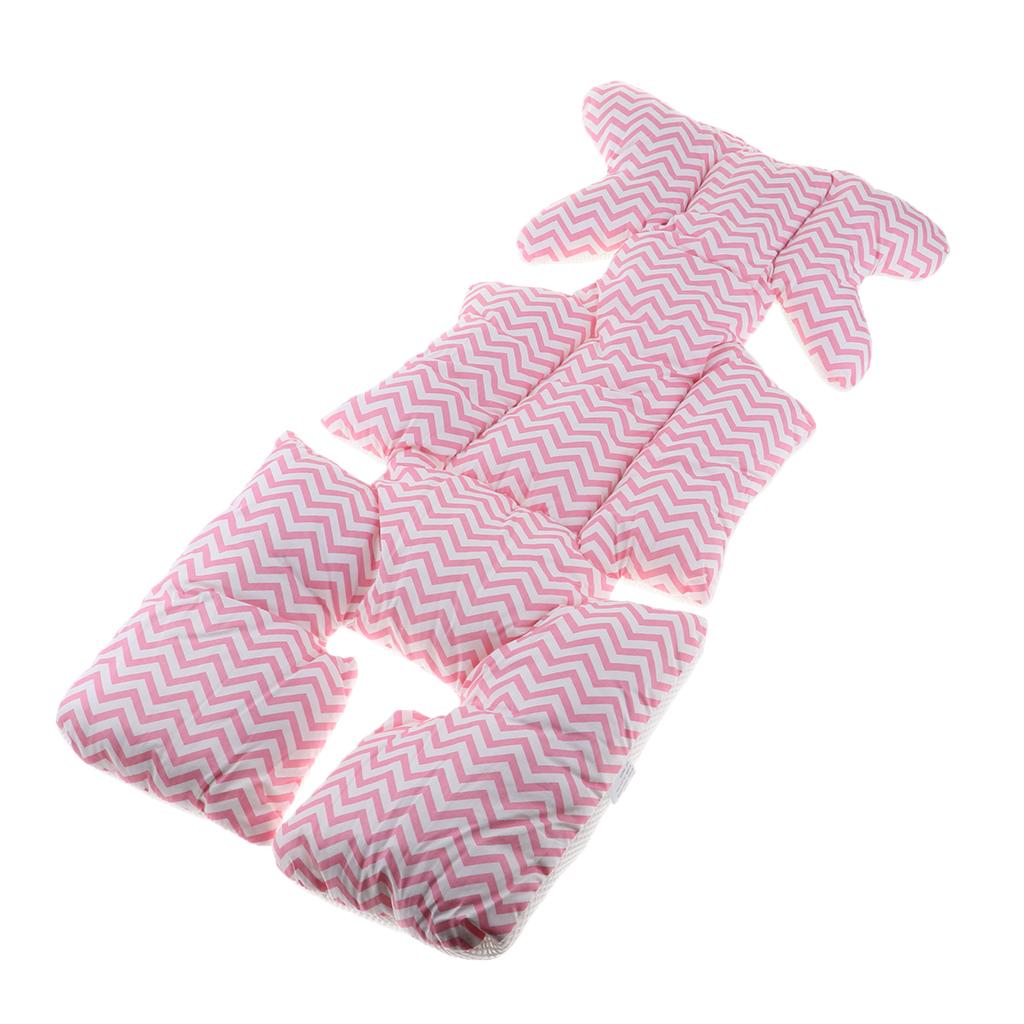 Baby Stroller Cushion Seat Cover Nappy Pad Cotton Mat Mattress Pink