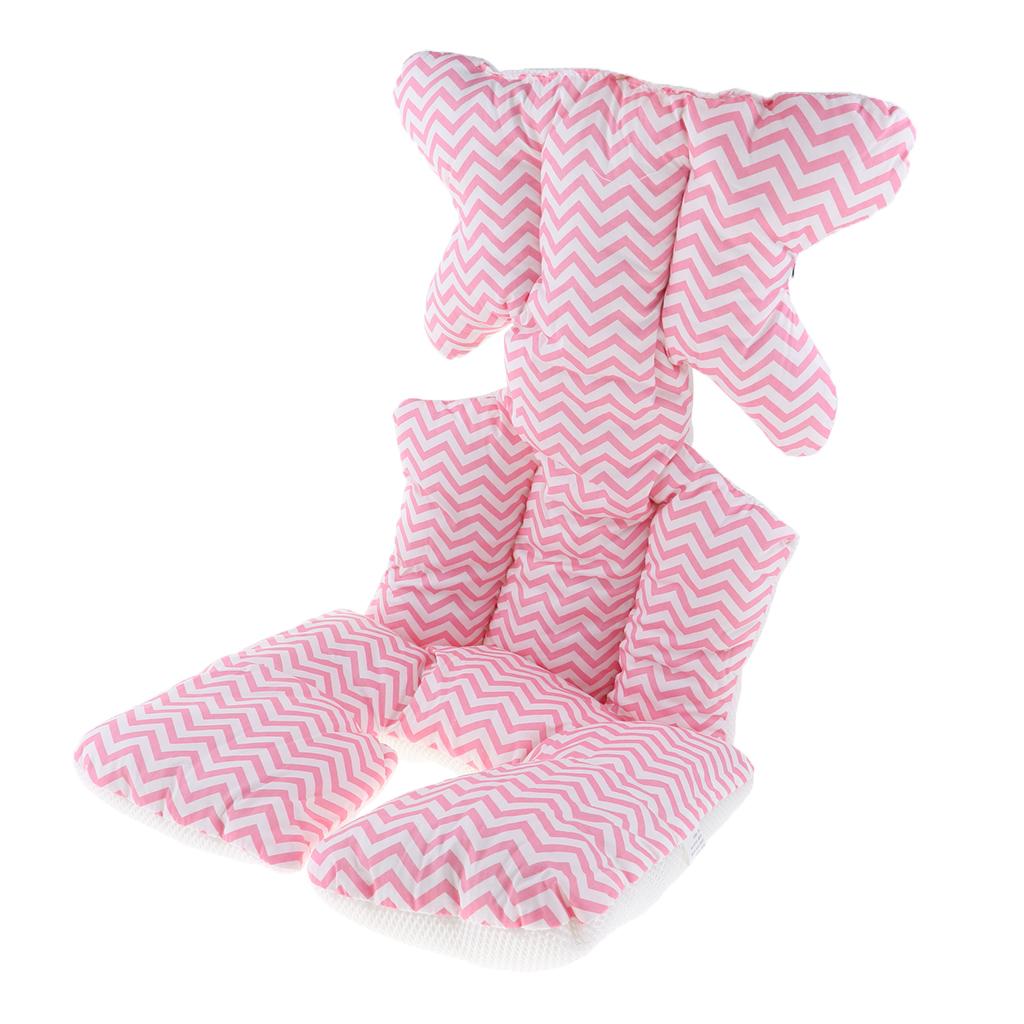Baby Stroller Cushion Seat Cover Nappy Pad Cotton Mat Mattress Pink