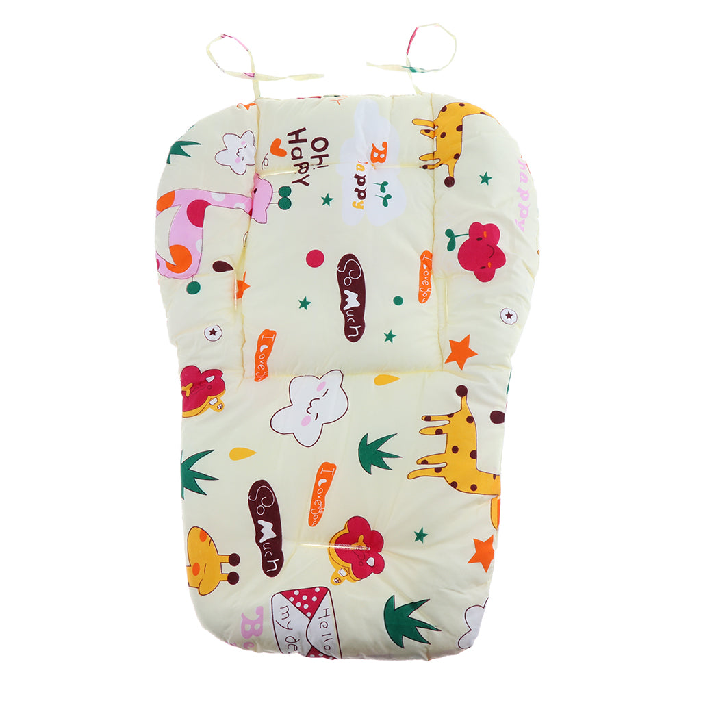 Baby Stroller High Chair Seat Cushion Liner Mat Pad Cover Protector Giraffe