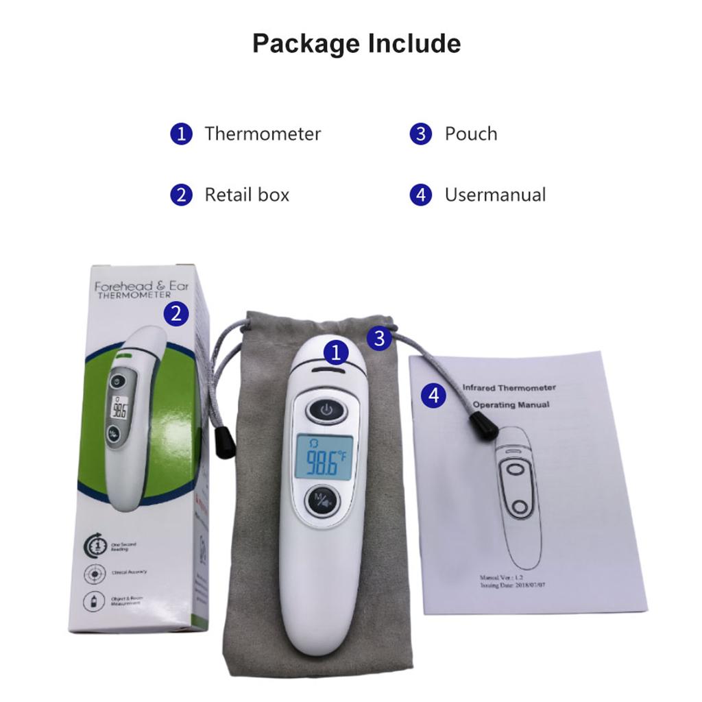 Body Thermometer Ear LED Electronic Digital Display IR Thermometer Baby Fever Infrared Thermometer