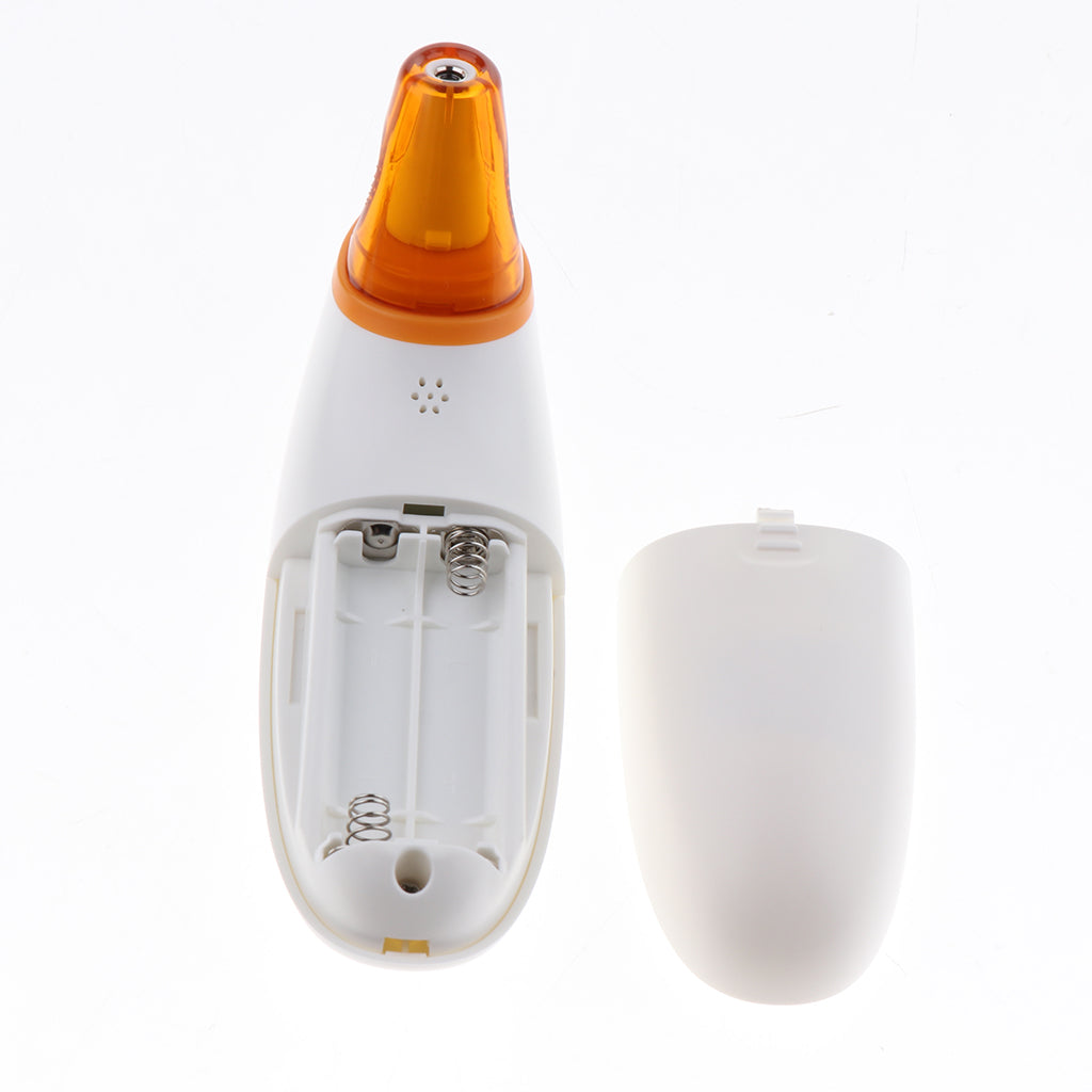 Baby Body Front Infrared Ear Digital Electronic Thermometer White+Orange