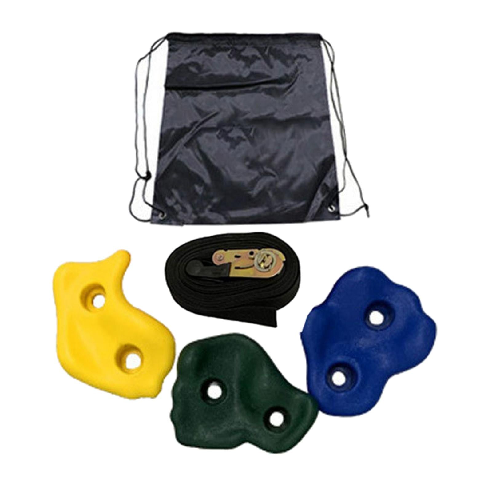 3 Pieces Tree Climbing Holds for Kids Climber 1 Ratchet Strap Climbing Rocks