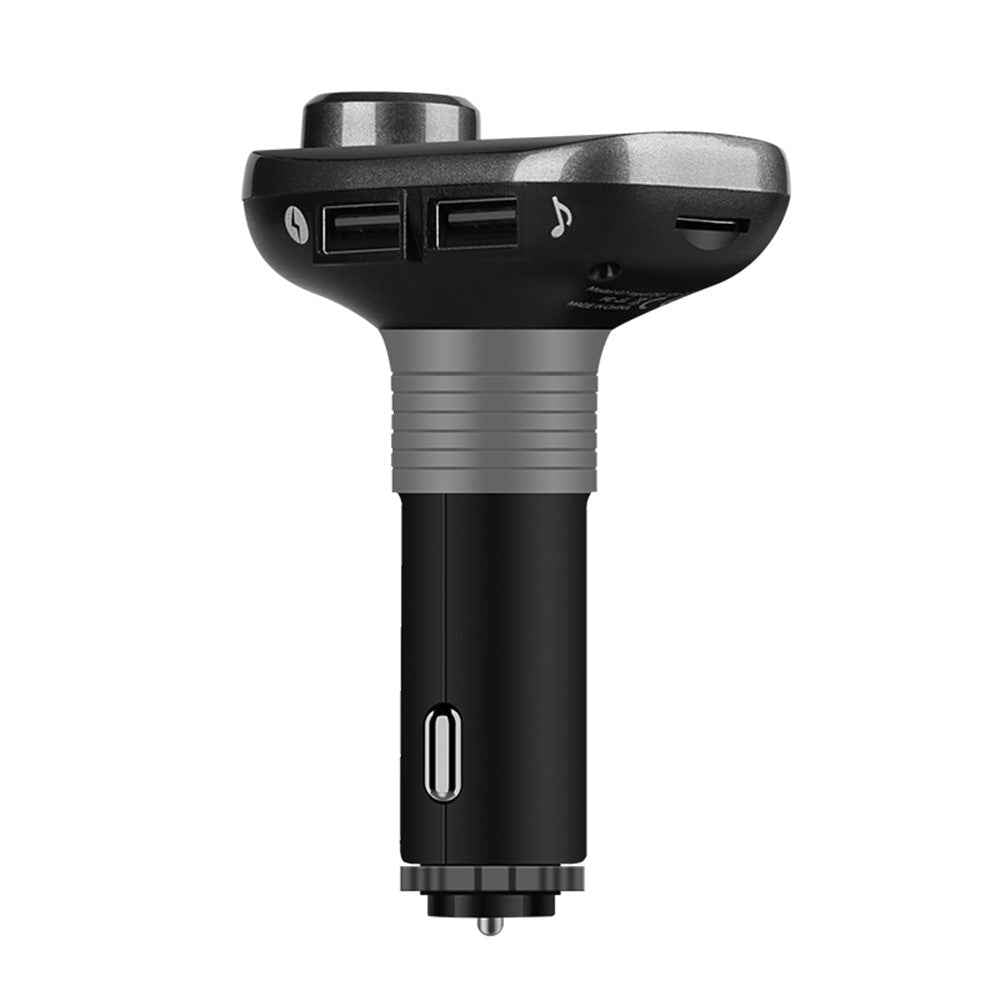 Dual USB Car Charger Bluetooth-compatible FM Transmitter Hands Free Car Kit Support TF Card / U Disk Play