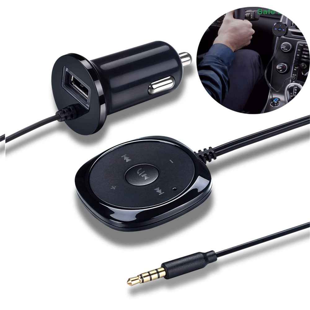 BC20 Bluetooth-compatible Car Kit Bluetooth-compatible Car Receiver3.5mm Audio Receiver Car Handsfree MP3