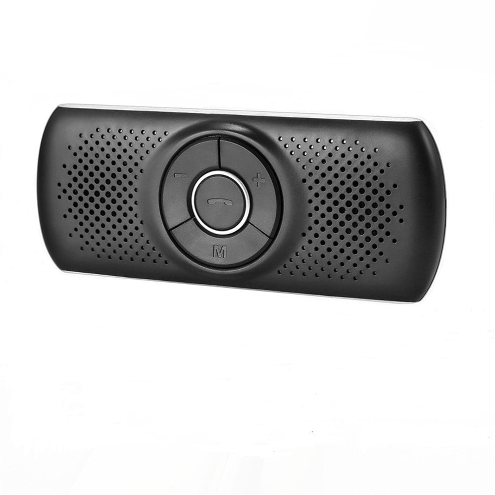 T826 Handsfree Speaker MP3 Music Bluetooth-compatible Player Wireless Car Kit Bluetooth-compatible 4.2 EDR Support TF Connect 2 Phones - Black/Silver