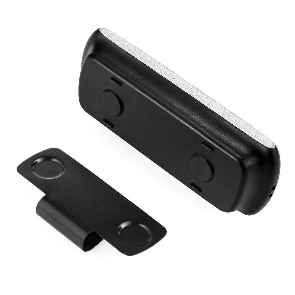 T826 Handsfree Speaker MP3 Music Bluetooth-compatible Player Wireless Car Kit Bluetooth-compatible 4.2 EDR Support TF Connect 2 Phones - Black/Silver