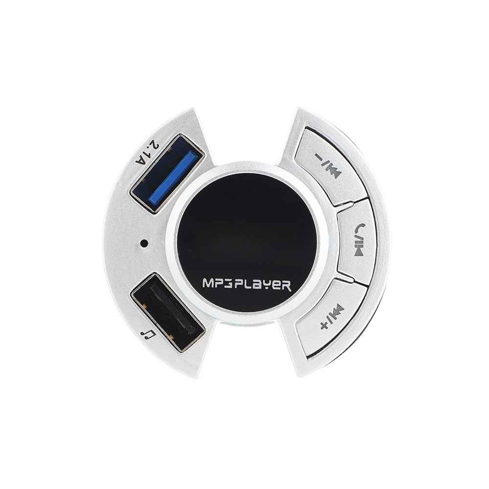 Multifunction Car Bluetooth-compatible MP3 Player Dual USB Car Charger Support TF Card/U Disk